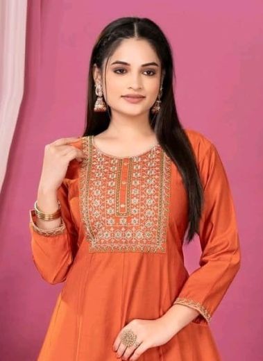JAMIKA - Catalog # 62084 (Set of 6 Readymade Women's Kurtis / Tops) by Dee Cee