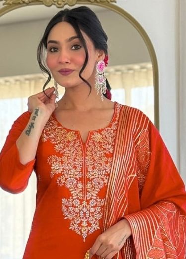 PINK PARI - Catalog # 62089 (Set of 2 Readymade Salwar Suits) by Jagraasa
