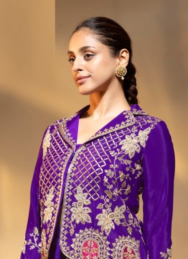 TAJ - Catalog # 62118 (Set of 3 Indo-Western Outfits) by Gulzar Couture