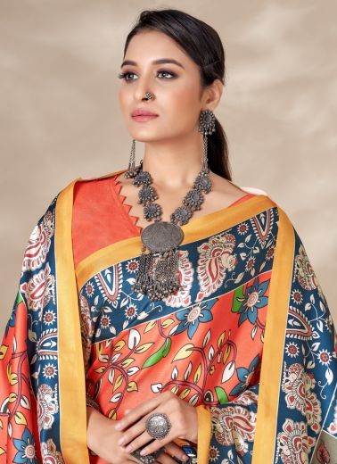 PASHMINA SAREES WITH SHAWL 2 - Catalog # 62128 (Set of 7 Sarees) by Meheriya