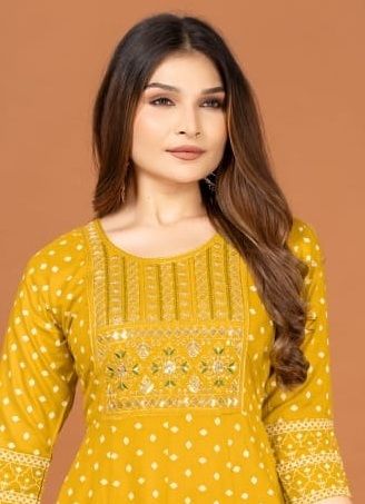 MANSI - Catalog # 62131 (Set of 6 Readymade Women's Kurtis / Tops) by Dee Cee
