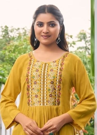SANA 5 - Catalog # 62136 (Set of 8 Readymade Women's Kurtis / Tops) by Tips & Tops