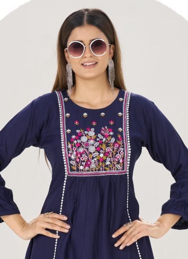 SOFIA 15 - Catalog # 62139 (Set of 6 Readymade Women's Kurtis / Tops) by Blue Hills