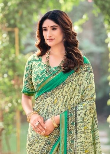 MUL-MUL COTTON PURE - Catalog # 62145 (Set of 10 Sarees) by Jagraasa