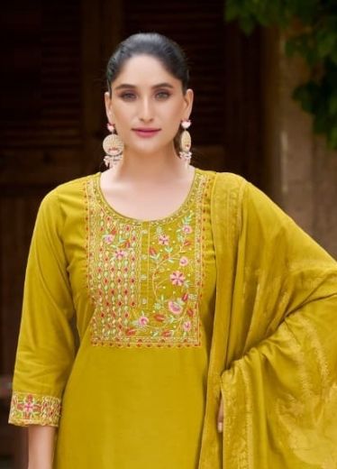 RIYA 2 - Catalog # 62162 (Set of 4 Readymade Salwar Suits) by Karissa