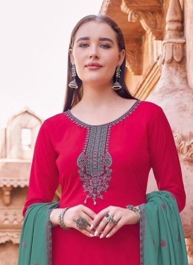 VASTRAM - Catalog # 62170 (Set of 6 Readymade Salwar Suits) by Mittoo