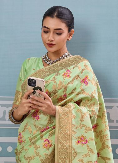 SWARNIKA 2 - Catalog # 62173 (Set of 6 Sarees) by Meheriya