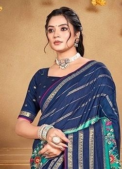AROMA SILK 91557-91562 - Catalog # 62174 (Set of 6 Sarees) by Vipul Fashions