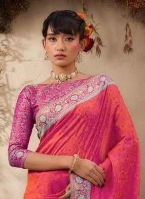 KANJIVARAM TANCHOI - Catalog # 62191 (Set of 6 Sarees) by Rajtex Fabrics