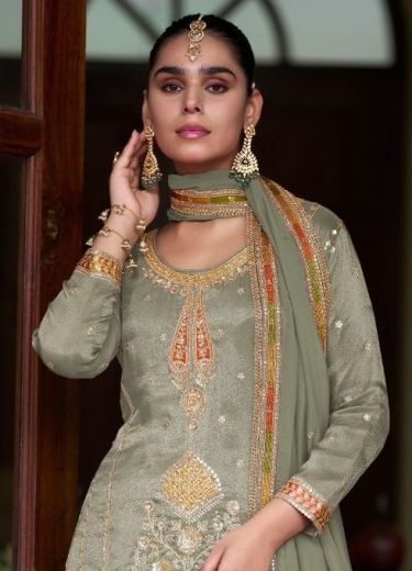 TAIYBA 2 - Catalog # 62200 (Set of 2 Readymade Salwar Suits) by Gulkayra Designer