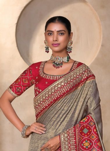 MN 11004 COLORS - Catalog # 62203 (Set of 3 Sarees) by M N Sarees