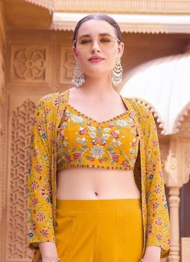 ZUBEDA - Catalog # 62211 (Set of 4 Indo-Western Outfits) by Mittoo