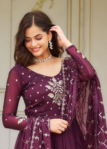SERIES 22 - Catalog # 62216 (Set of 2 Readymade Gowns) by Meheriya