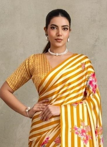 PURE AJRAKH PRINT 21 - Catalog # 62224 (Set of 6 Sarees) by Rajtex Fabrics