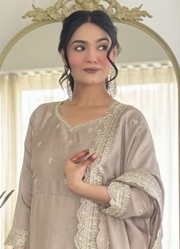 SERIES 3509 - Catalog # 62237 (Set of 2 Readymade Salwar Suits) by Meheriya
