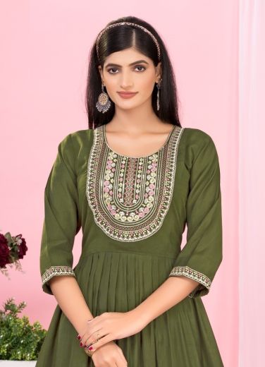 YAMIKA - Catalog # 62246 (Set of 6 Readymade Women's Kurtis / Tops) by Dee Cee