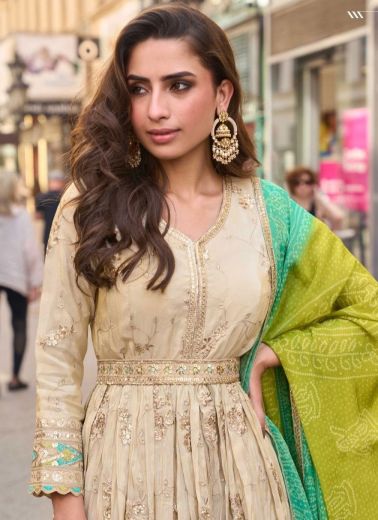 NOORJAHAN - Catalog # 62252 (Set of 3 Readymade Gowns) by Sayuri Designer