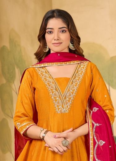 SERIES 3315-3316 - Catalog # 62295 (Set of 4 SIZE-SETS [Readymade Salwar Suits]) by Ladies Flavour