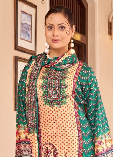 FATIMA - Catalog # 62296 (Set of 6 Readymade Salwar Suits) by Mukesh