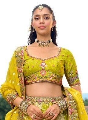 ANAARA 8001 - Catalog # 62339 (Set of 9 Semi-Stitched Lehengas) by Tathastu