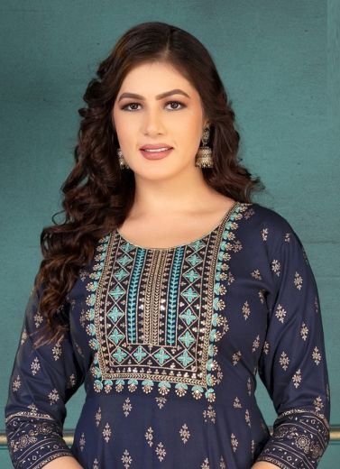 SAHAR - Catalog # 62343 (Set of 6 Readymade Women's Kurtis / Tops) by Dee Cee