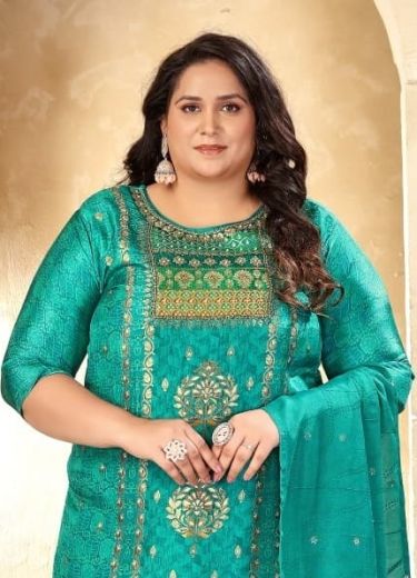 SERIES P58-59 - Catalog # 62357 (Set of 7 SIZE-SETS [Readymade Salwar Suits]) by Desi Muse