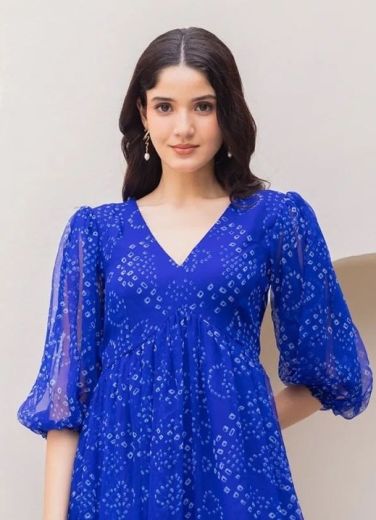 DEVI 10 - Catalog # 62360 (Set of 4 Readymade Women's Kurtis / Tops) by Meheriya