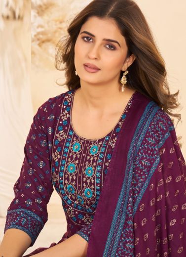 NITHYA - Catalog # 62363 (Set of 6 Readymade Women's Kurtis / Tops) by Blue Hills