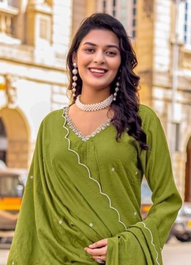 KESARIYA - Catalog # 62373 (Set of 4 Readymade Salwar Suits) by Kadlee Fashion