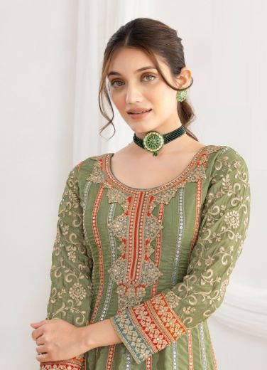MASTANI - Catalog # 62377 (Set of 3 Readymade Salwar Suits) by Gulzar Couture