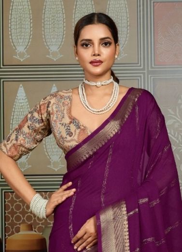ARNIKA - Catalog # 62380 (Set of 10 Sarees) by Desi Muse