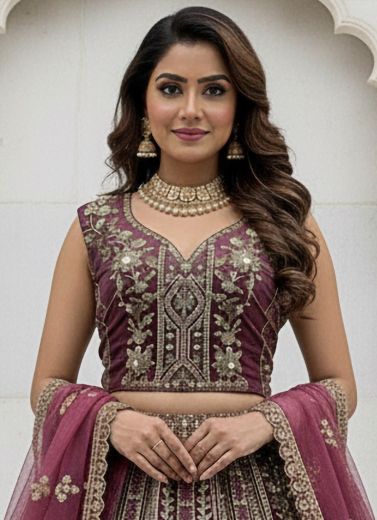 SERIES 2917-2921 - Catalog # 62389 (Set of 16 Semi-Stitched Lehengas) by Jagraasa