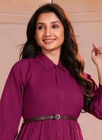 HANSHIKA - Catalog # 62397 (Set of 6 Readymade Women's Kurtis / Tops) by Kaya Ahmedabad