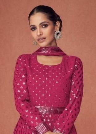 SEASON DIAMOND - Catalog # 62418 (Set of 5 Readymade Gowns) by Aashirwad