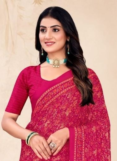 STAR CHIFFON 212 - Catalog # 62432 (Set of 12 Sarees) by Ruchi Sarees