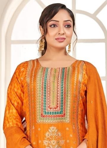 SERIES P22 - Catalog # 62436 (Set of 4 SIZE-SETS [Readymade Salwar Suits]) by Aabharan