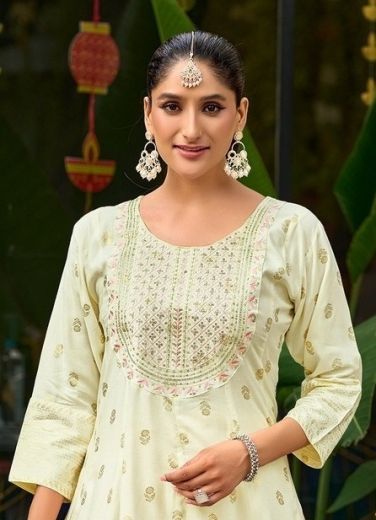 AURELIA - Catalog # 62444 (Set of 10 Readymade Women's Kurtis / Tops) MADE IN INDIA BY Diya Trendz