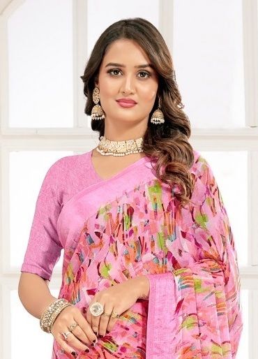 CHERRY 62 - Catalog # 62457 (Set of 6 Sarees) MADE IN INDIA BY Ruchi Sarees