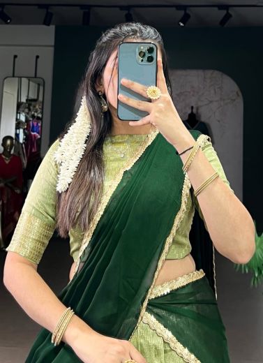 PRATHIMA - Catalog # 62462 (Set of 4 Semi-Stitched Lehengas) MADE IN INDIA BY MEHERIYA
