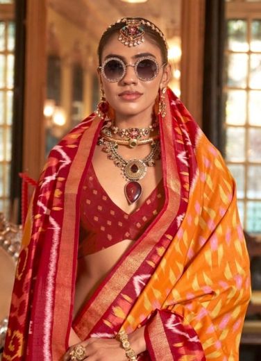 PALAV PATOLA - Catalog # 62464 (Set of 12 Sarees) MADE IN INDIA BY KRESHVA