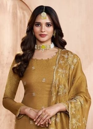 TAAJ - Catalog # 62466 (Set of 4 Semi-Stitched / Un-Stitched Suits) MADE IN INDIA BY Vinay Fashion LLP