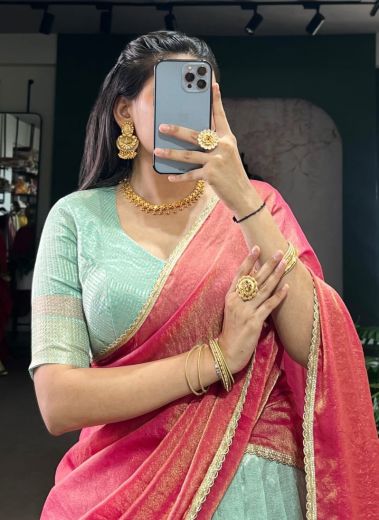 ASHWITHA - Catalog # 62476 (Set of 4 Semi-Stitched Lehengas) MADE IN INDIA BY Meheriya