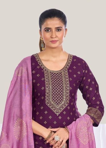 ROYAL TOUCH 20 - Catalog # 62508 (Set of 6 Readymade Salwar Suits) by Desi Muse