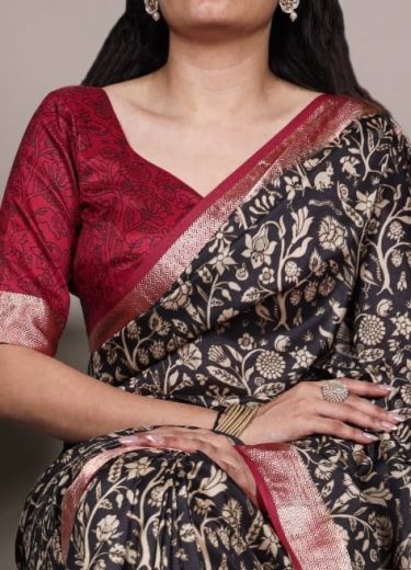 TUSSER SILK SERIES 7055 - Catalog # 62526 (Set of 4 Sarees) by Aabharan