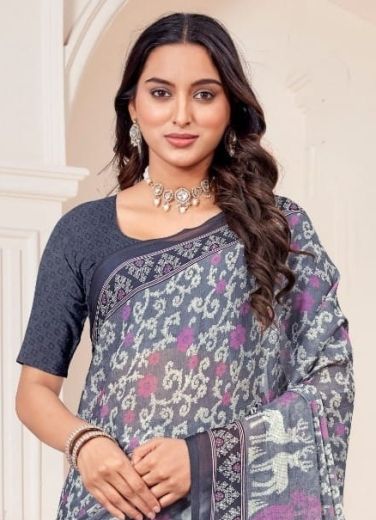 STAR CHIFFON 184 - Catalog # 62551 (Set of 12 Sarees) by Ruchi Sarees