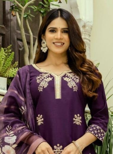 SERIES 31 - Catalog # 62572 (Set of 2 Readymade Salwar Suits) by Aabharan