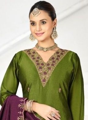 SUNAYANA - Catalog # 62587 (Set of 12 Readymade Salwar Suits) by Meheriya