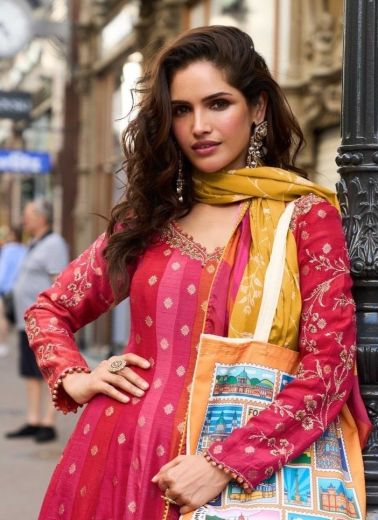 KUSUM - Catalog # 62599 (Set of 3 Readymade Gowns) by Sayuri Designer