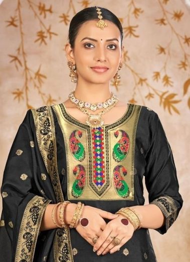 SERIES P48 - Catalog # 62604 (Set of 4 SIZE-SETS [Readymade Salwar Suits]) by Desi Muse