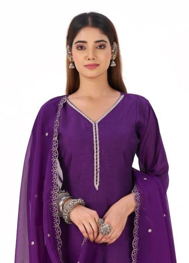 SHEFALI - Catalog # 62605 (Set of 4 Readymade Salwar Suits) by Serengeti